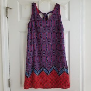 💎Fun colorful Print Tank dress w/ Tie Back